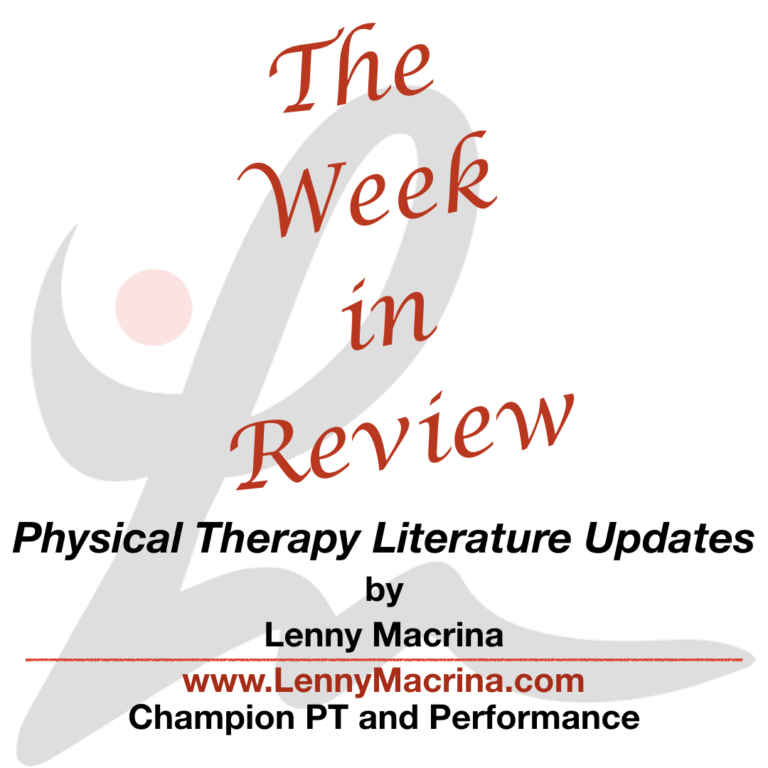 The Week in Research Review, etc 7-29-18