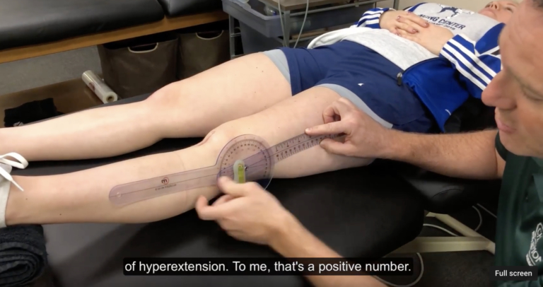Documenting Knee Extension Range of Motion